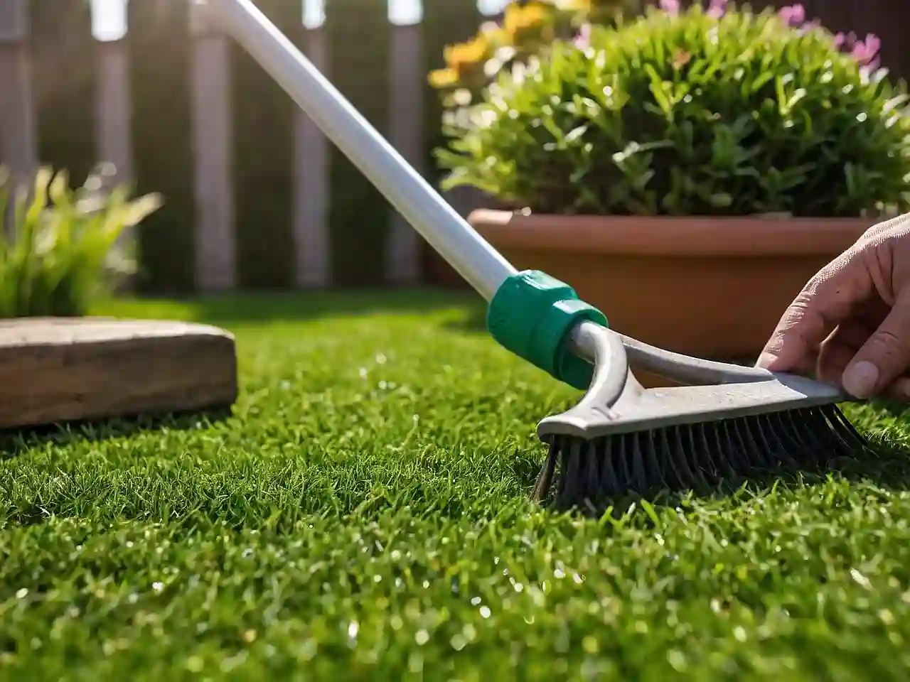 kunstgras schoonmaken